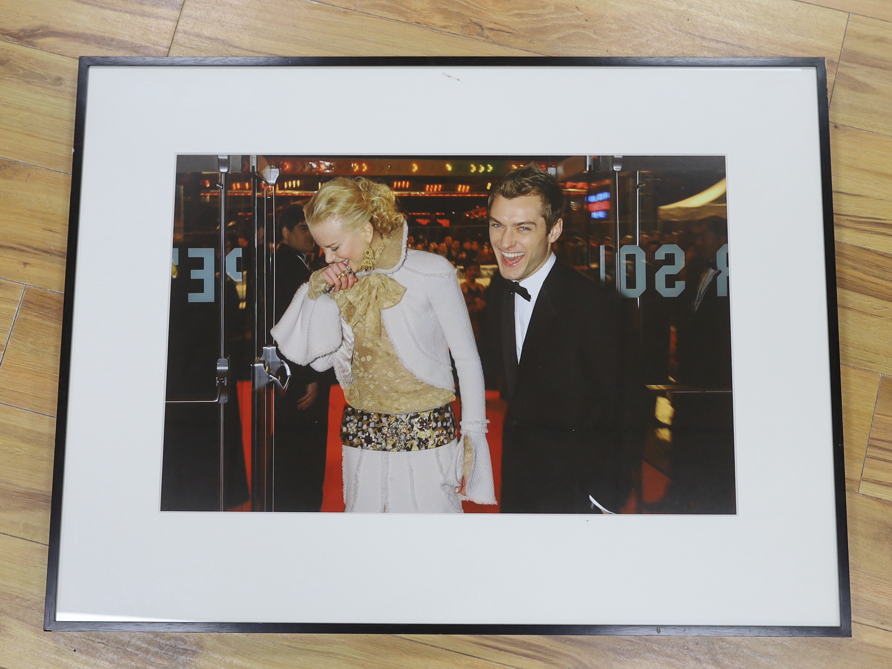 A Getty Images Gallery photo colour print, Nicole Kidman and Jude Law at The Cold Mountain Premiere 2003, 36 x 72cm